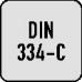 Conische ontbraam- en verzinkboor DIN334-C 60graden d.6,3mm HSS 3sneden RUKO