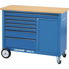 Verrijdbare werkbank 1504 XL buiten-B1.250xD550xH985mm ladenaantal 7 40/60kg 1