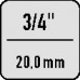 Insteekomzetratel 7418-02 1/2 inch 14 x 18 mm chroom-vanadiumstaal GEDORE