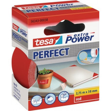 Weefseltape extra Power® 56343 rood lengte 2,75 m breedte 38 mm wiel TESA