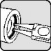 Borgringtang J 5 voor gaten d. 122-300 mm recht lengte 570 mm KNIPEX