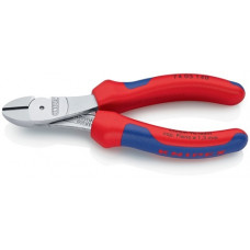 Kracht-zijsnijtang lengte 140 mm vorm 0 meercomponenten mantels KNIPEX