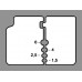 Precisiestriptang lengte 195 mm meercomponenten mantels 0,03-2,08 (AWG 32-14) mm