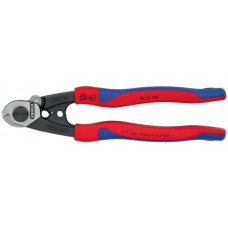 Staalkabelschaar lengte 190 mm gepolijst meercomponenten mantels KNIPEX