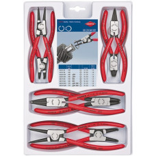 Set borgringtangen 8-delig SB-perforatie 10-60 mm KNIPEX