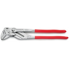 Sleuteltang lengte 400 mm spanwijdte 85 mm verchroomd kunststof mantel KNIPEX