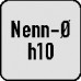 Eentands-frees type W nominale-d. 10 mm VHM 25 graden DIN 6535 HA snedeaantal 1