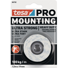 Montageband Mounting PRO Ultra Strong 66792 wit lengte 1,5m breedte 19mm TESA