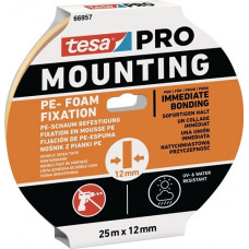 Montageband Mounting PRO PE-Fixation 66957 wit lengte 25m breedte 12mm TESA