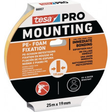 Montageband Mounting PRO PE-Fixation 66957 wit lengte 25m breedte 19mm TESA