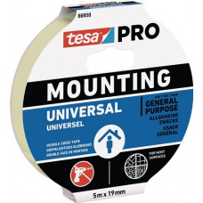 Montageband Mounting PRO Universal 66958 wit lengte 5m breedte 19mm TESA