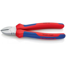 Zijsnijtang lengte 180 mm hoofd verchroomd meercomponenten mantels KNIPEX