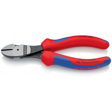 Kracht-zijsnijtang lengte 160 mm gepolijst vorm 0 meercomponenten mantels KNIPEX