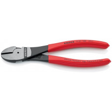 Kracht-zijsnijtang lengte 180 mm gepolijst vorm 0 kunststof mantel KNIPEX