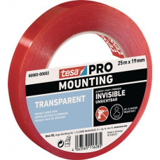 Montageband Mounting PRO Transparent 66965 transparant lengte 25m breedte 19mm