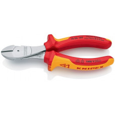 Kracht-zijsnijtang lengte 160 mm VDE vorm 0 meercomponenten mantels KNIPEX