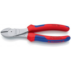 Kracht-zijsnijtang lengte 180 mm vorm 0 meercomponenten mantels KNIPEX