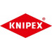 Vlakrondbektang lengte 160 mm vlak/rond recht gepolijst kunststof mantel KNIPEX