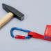 Materiaalkarabijn lengte 81 mm met schroefsluiting blauw gecoat KNIPEX