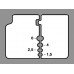 Precisiestriptang lengte 195 mm meercomponenten mantels 0,14-6 (AWG 26-10) mm² K